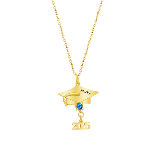Personalized Graduation Cap Necklace