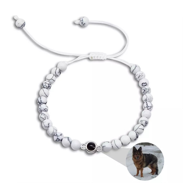 Personalized Beaded Photo Projection Bracelet